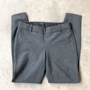 j crew "minnie" slate grey/stretch twill wool pant